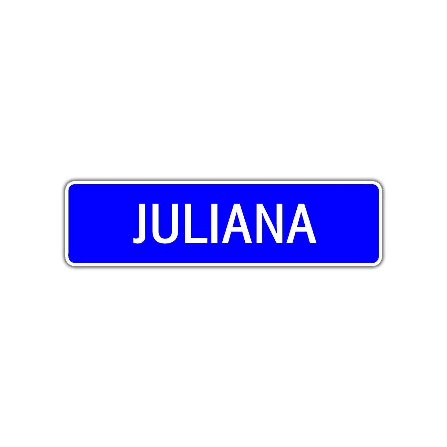 Juliana Street Sign Children Name Room Plate