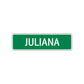 Juliana Street Sign Children Name Room Plate