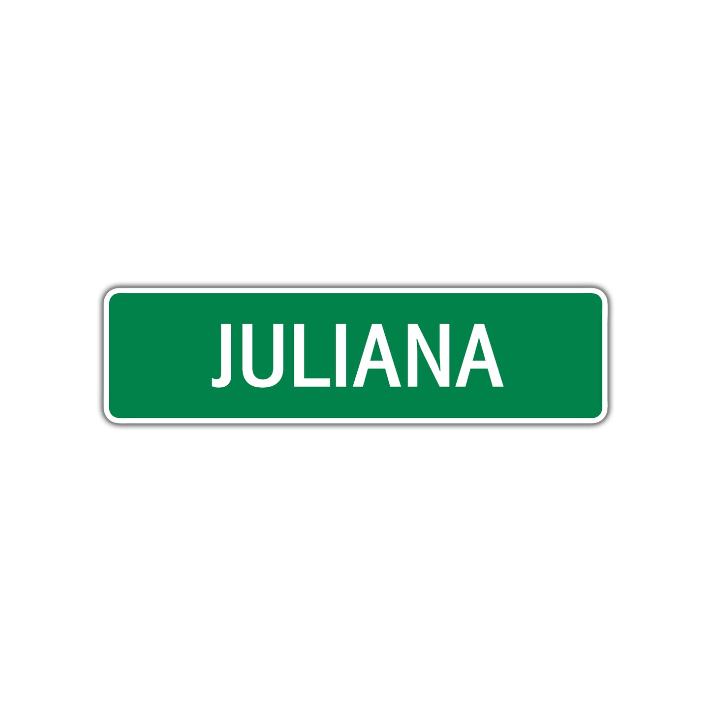 Juliana Street Sign Children Name Room Plate