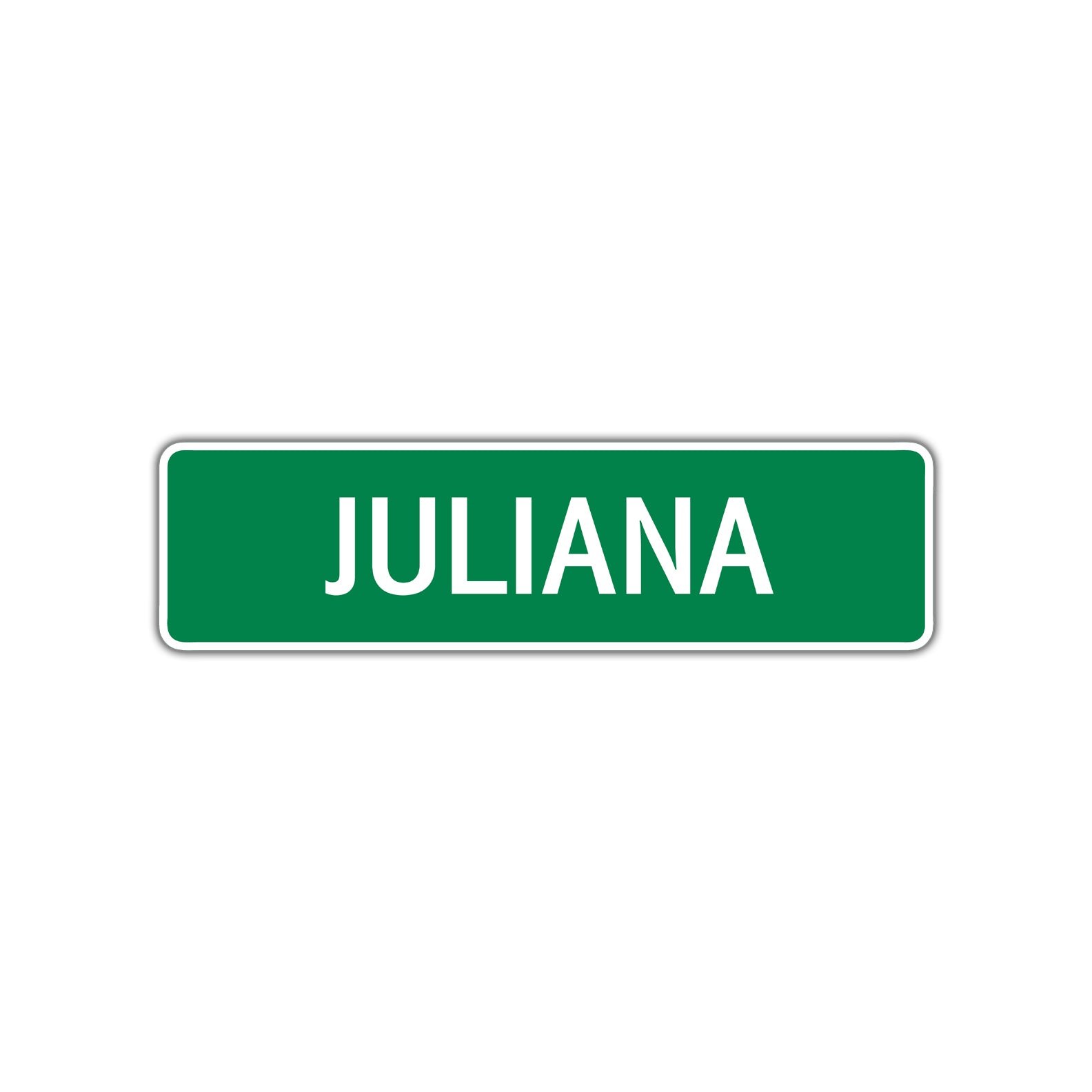 Juliana Street Sign Children Name Room Plate