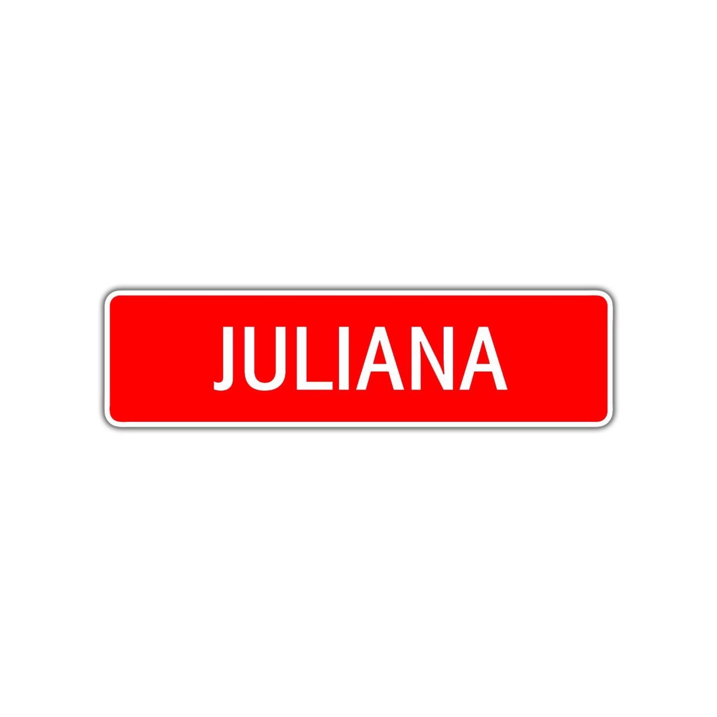 Juliana Street Sign Children Name Room Plate