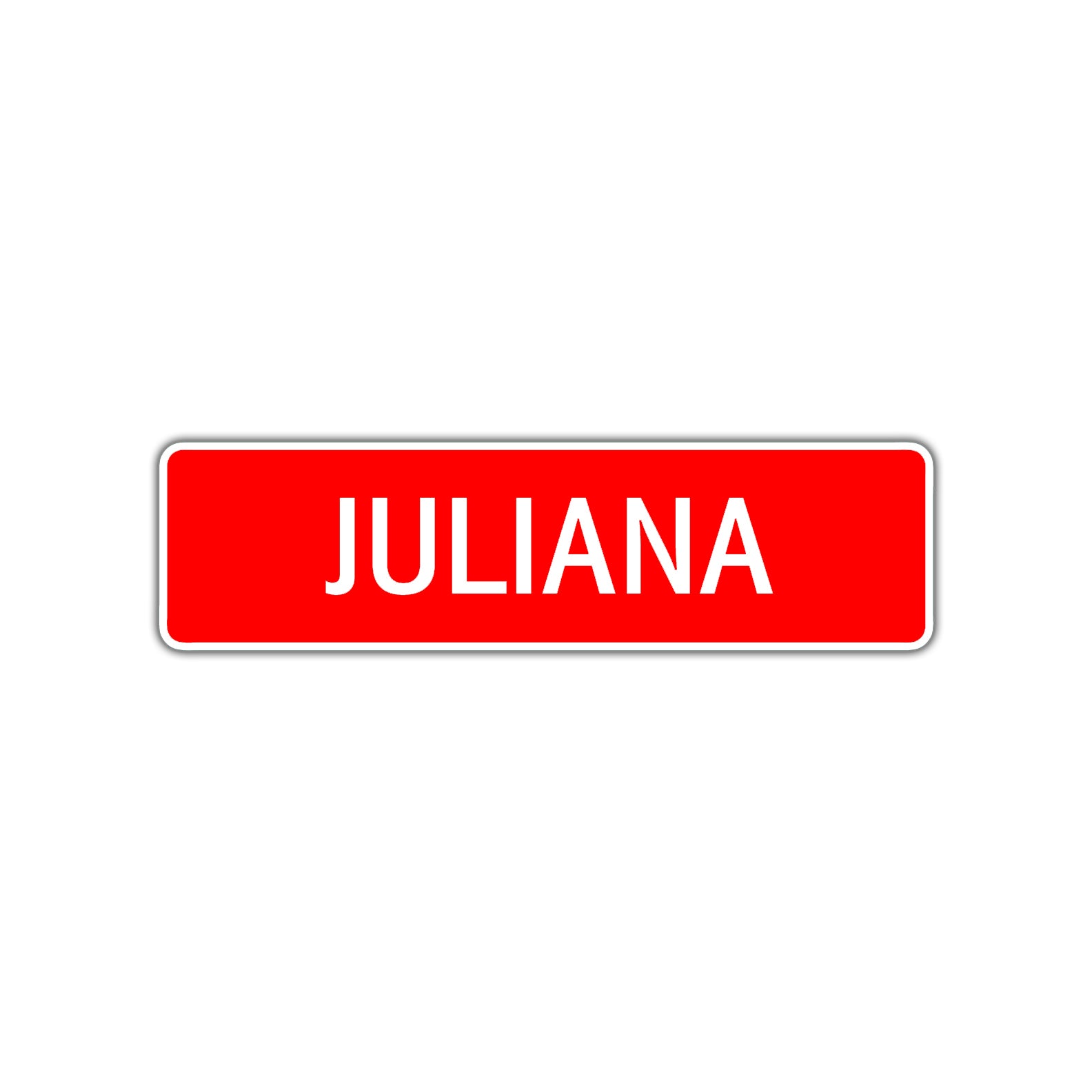 Juliana Street Sign Children Name Room Plate
