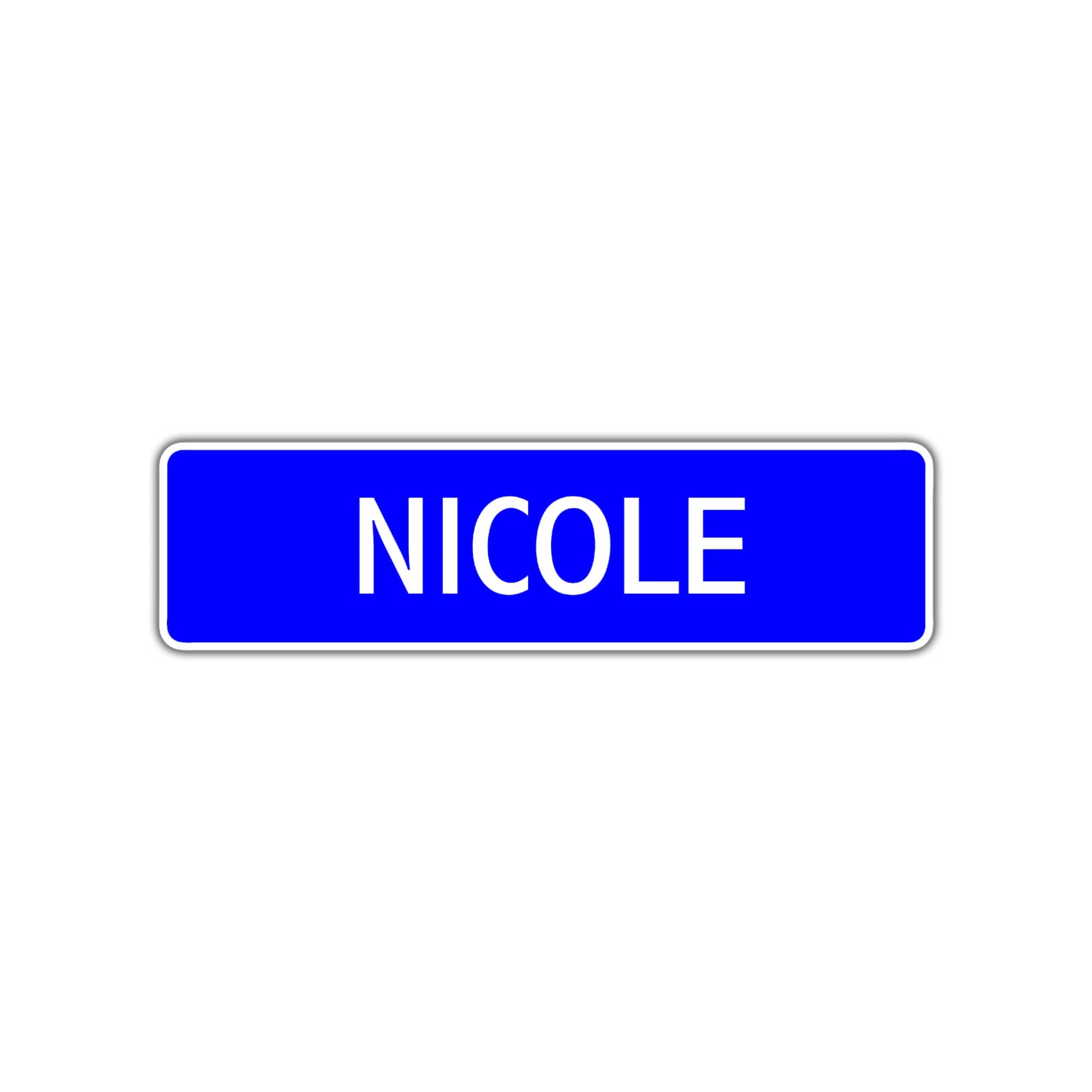 Nicole Street Sign Children Name Room Plate