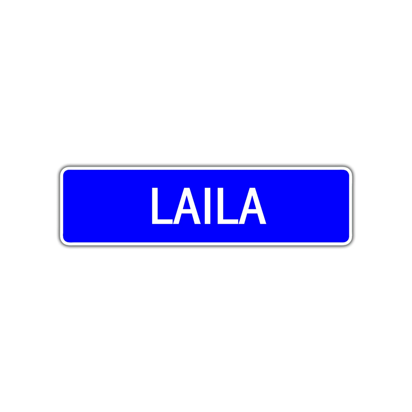 Laila Street Sign Children Name Room Plate