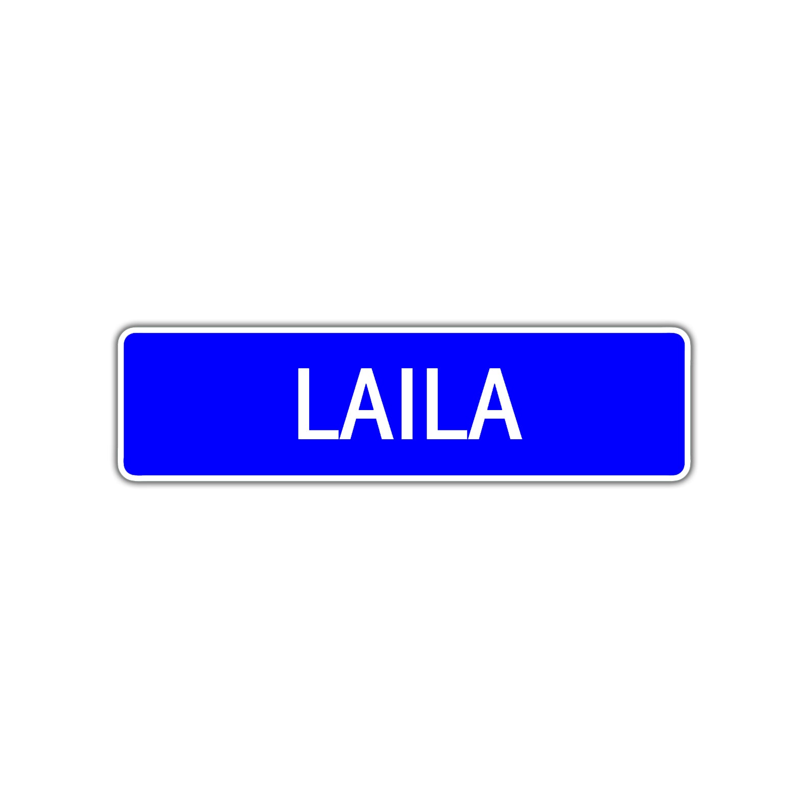 Laila Street Sign Children Name Room Plate