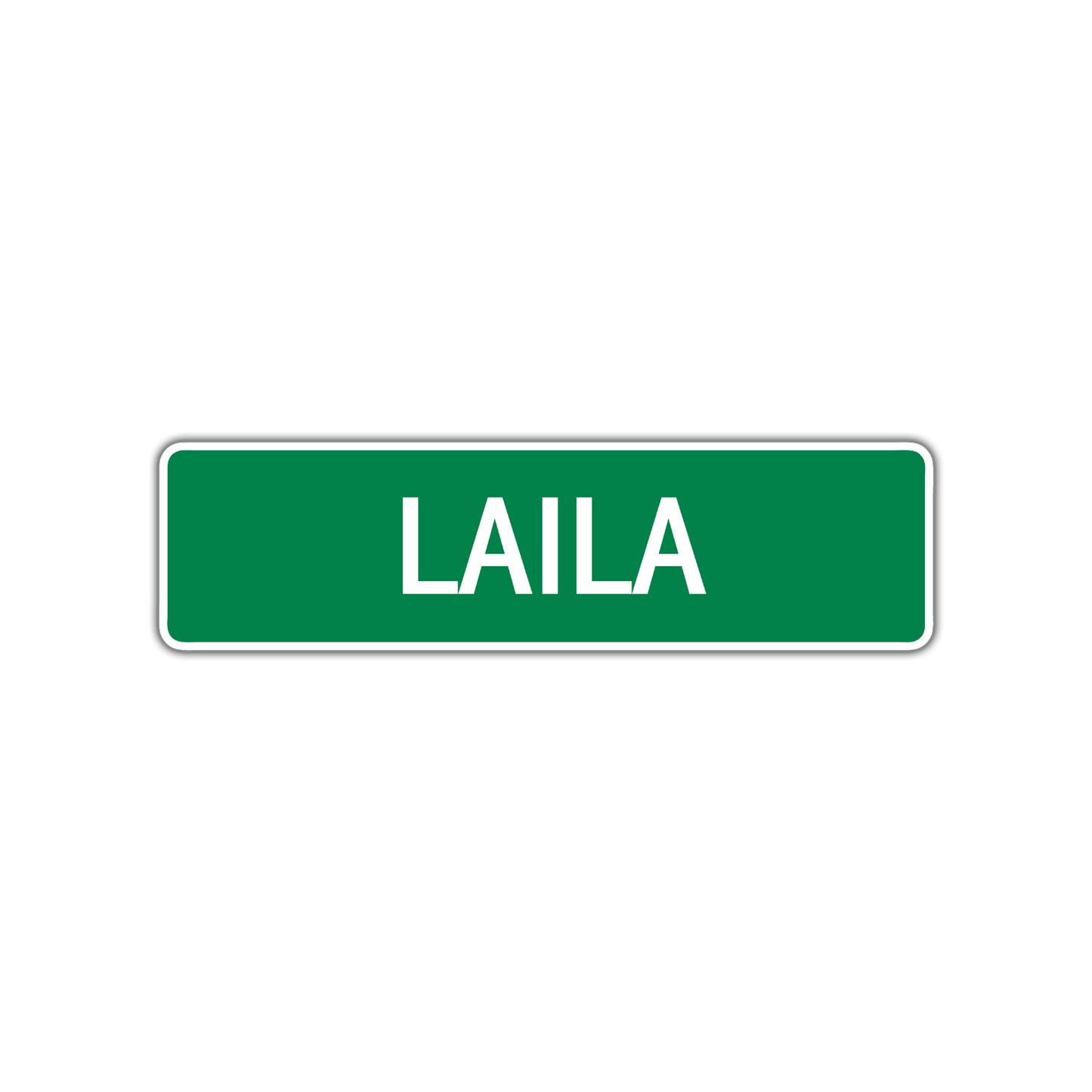 Laila Street Sign Children Name Room Plate