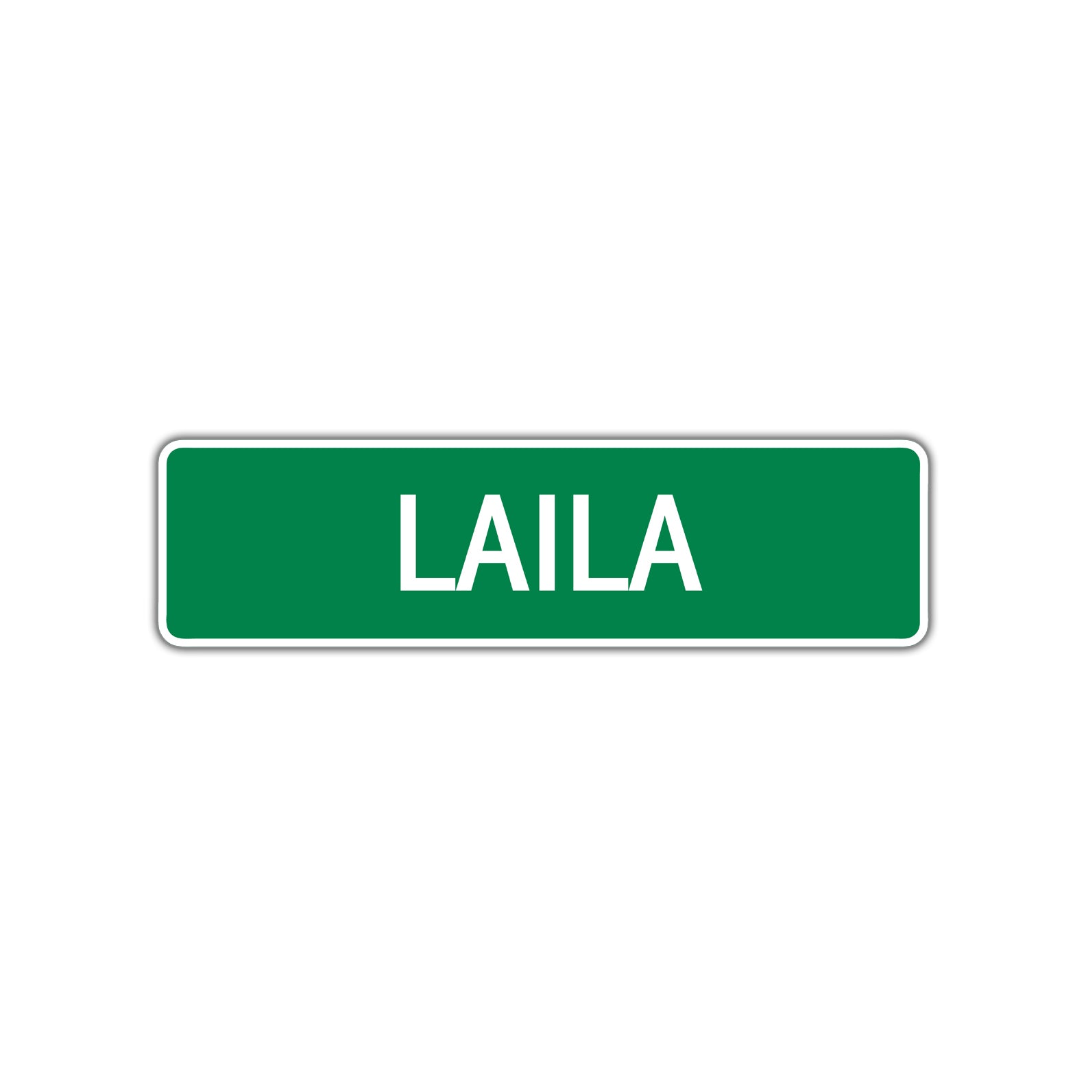 Laila Street Sign Children Name Room Plate