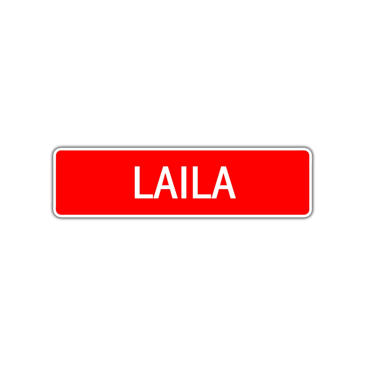 Laila Street Sign Children Name Room Plate