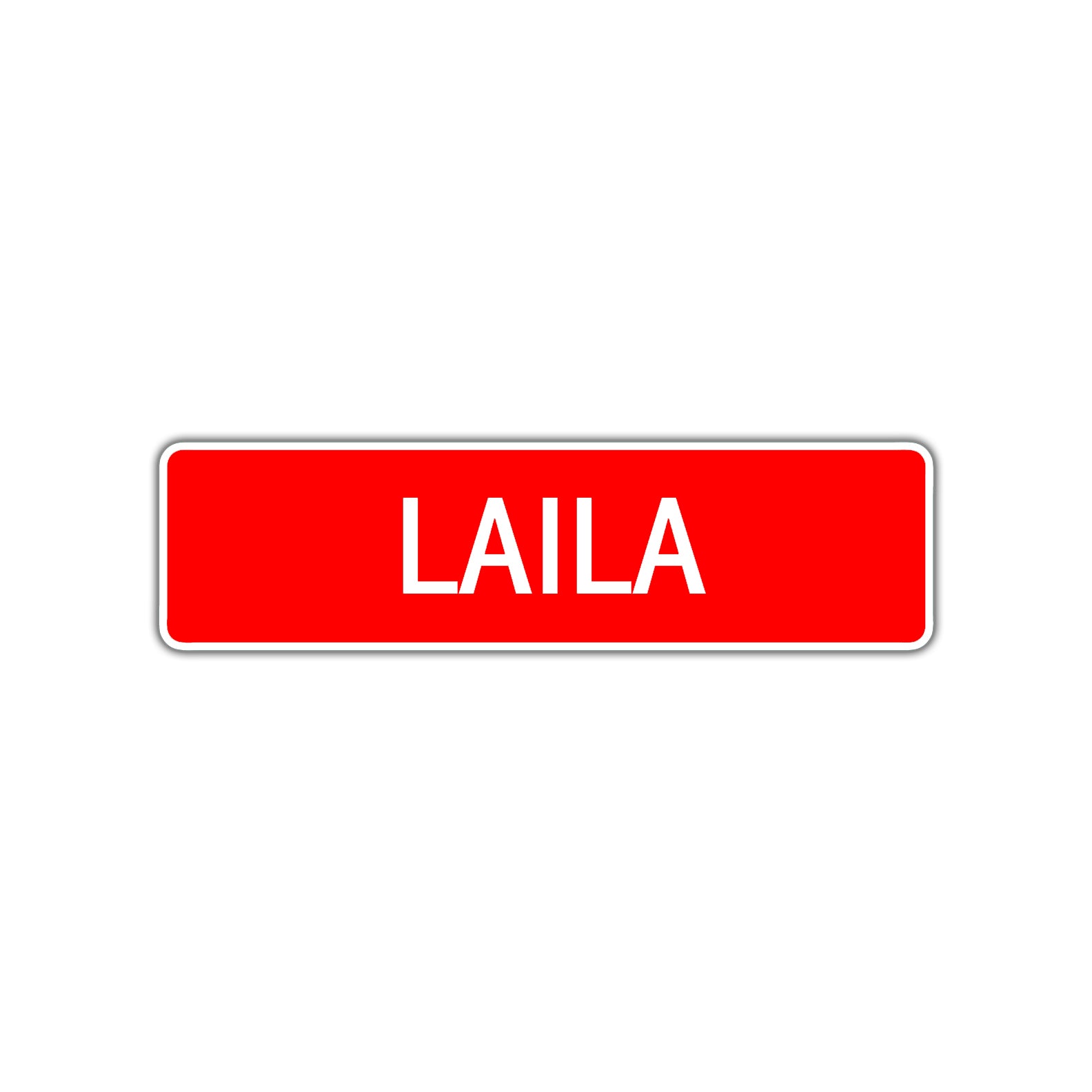 Laila Street Sign Children Name Room Plate