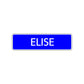 Elise Street Sign Children Name Room Plate