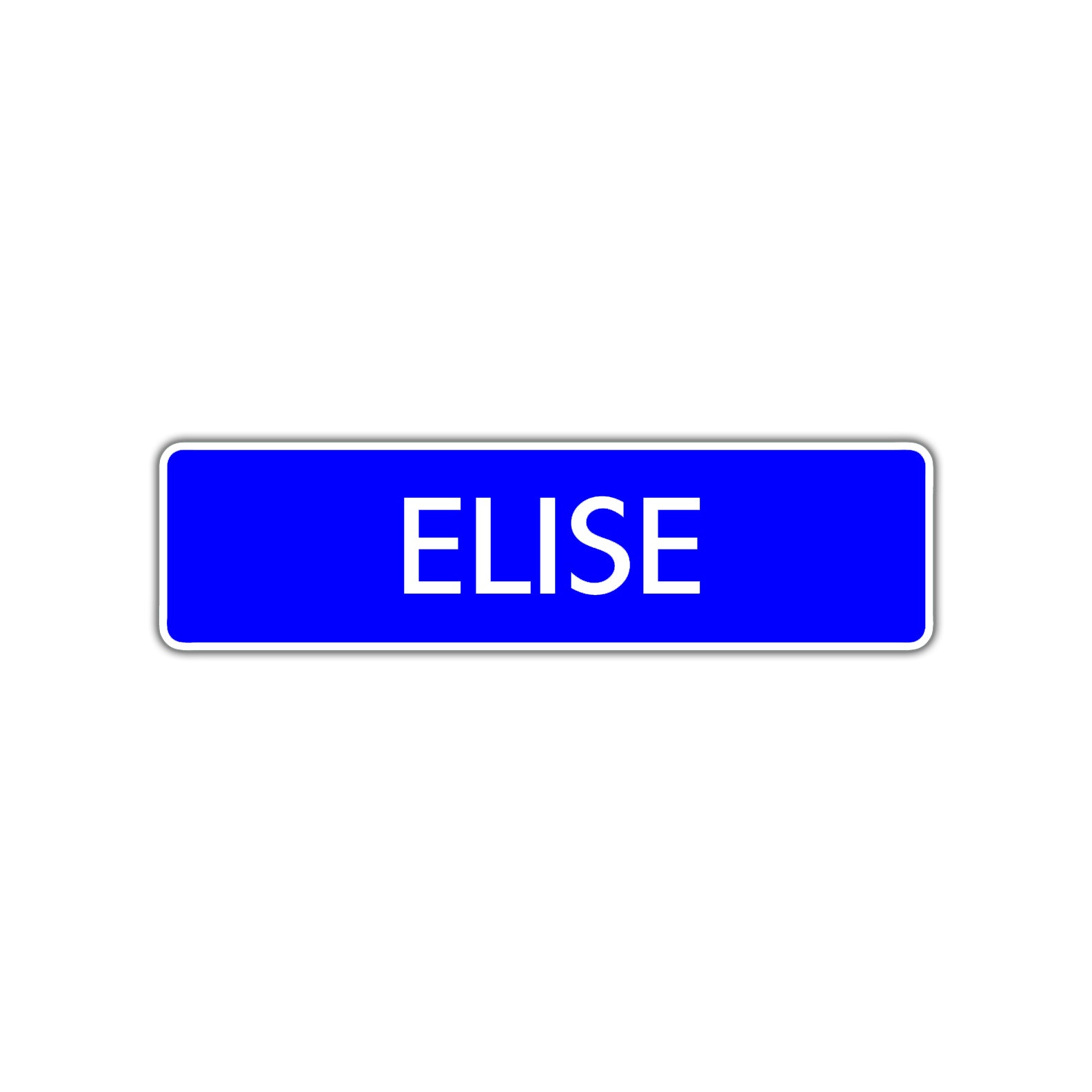 Elise Street Sign Children Name Room Plate