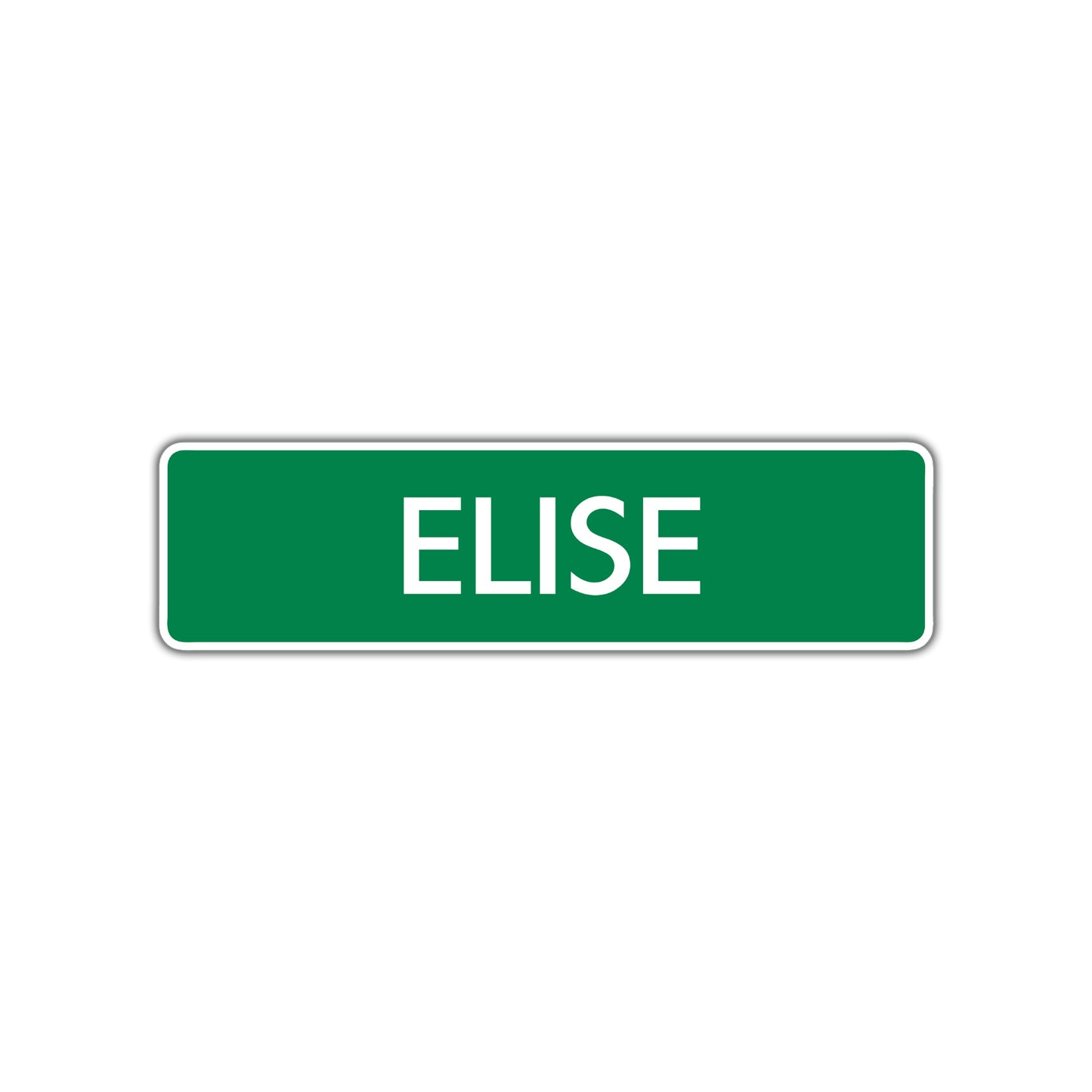 Elise Street Sign Children Name Room Plate