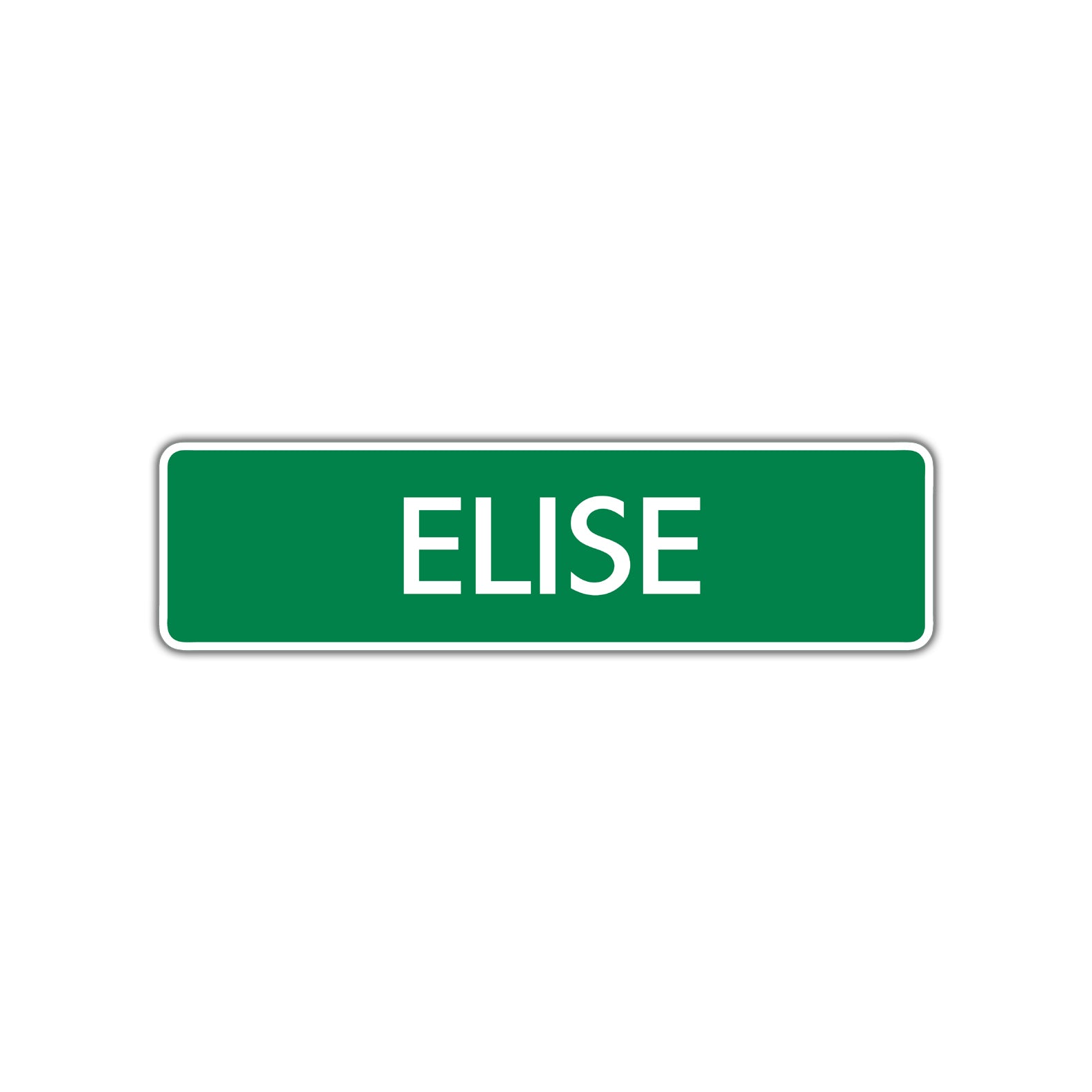 Elise Street Sign Children Name Room Plate