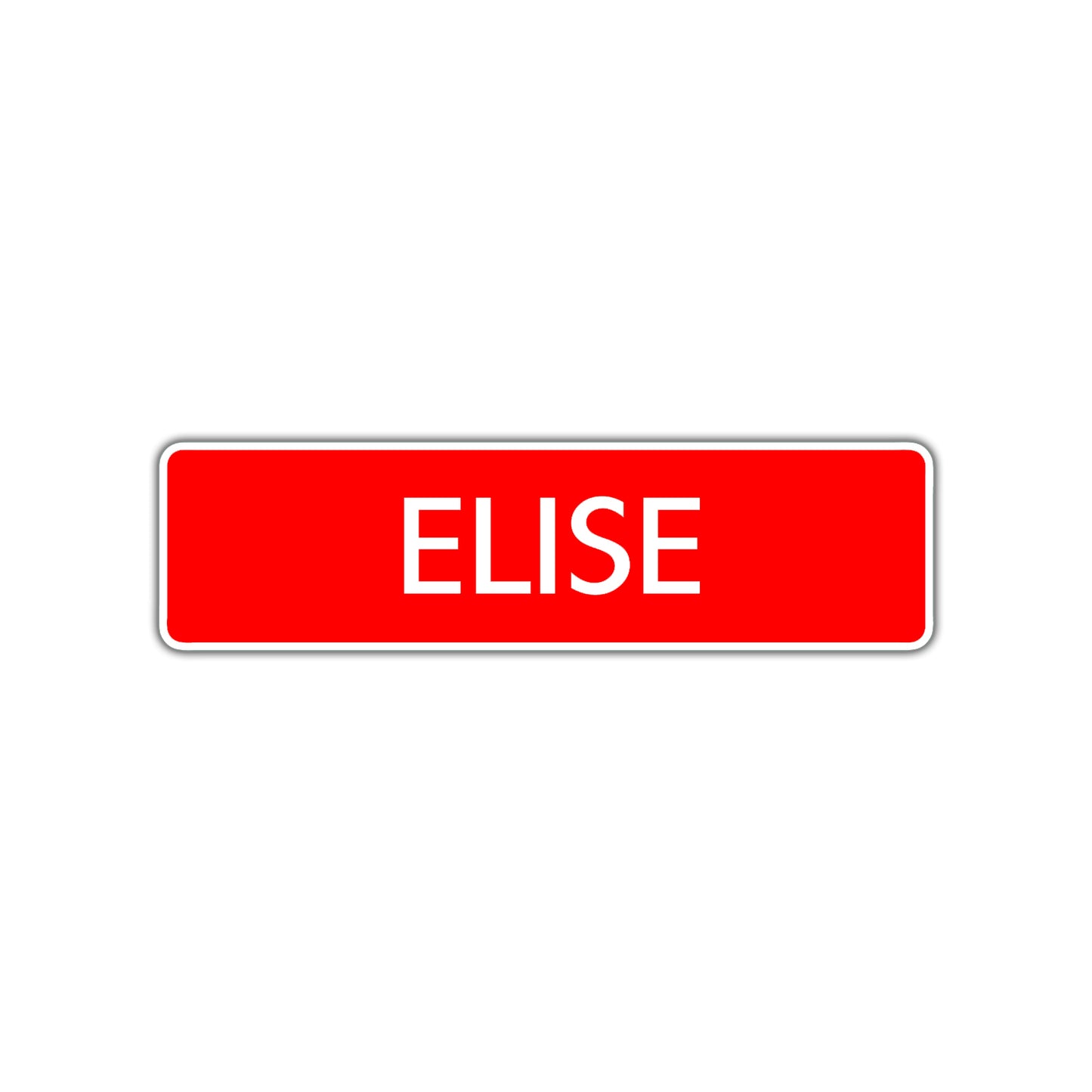 Elise Street Sign Children Name Room Plate