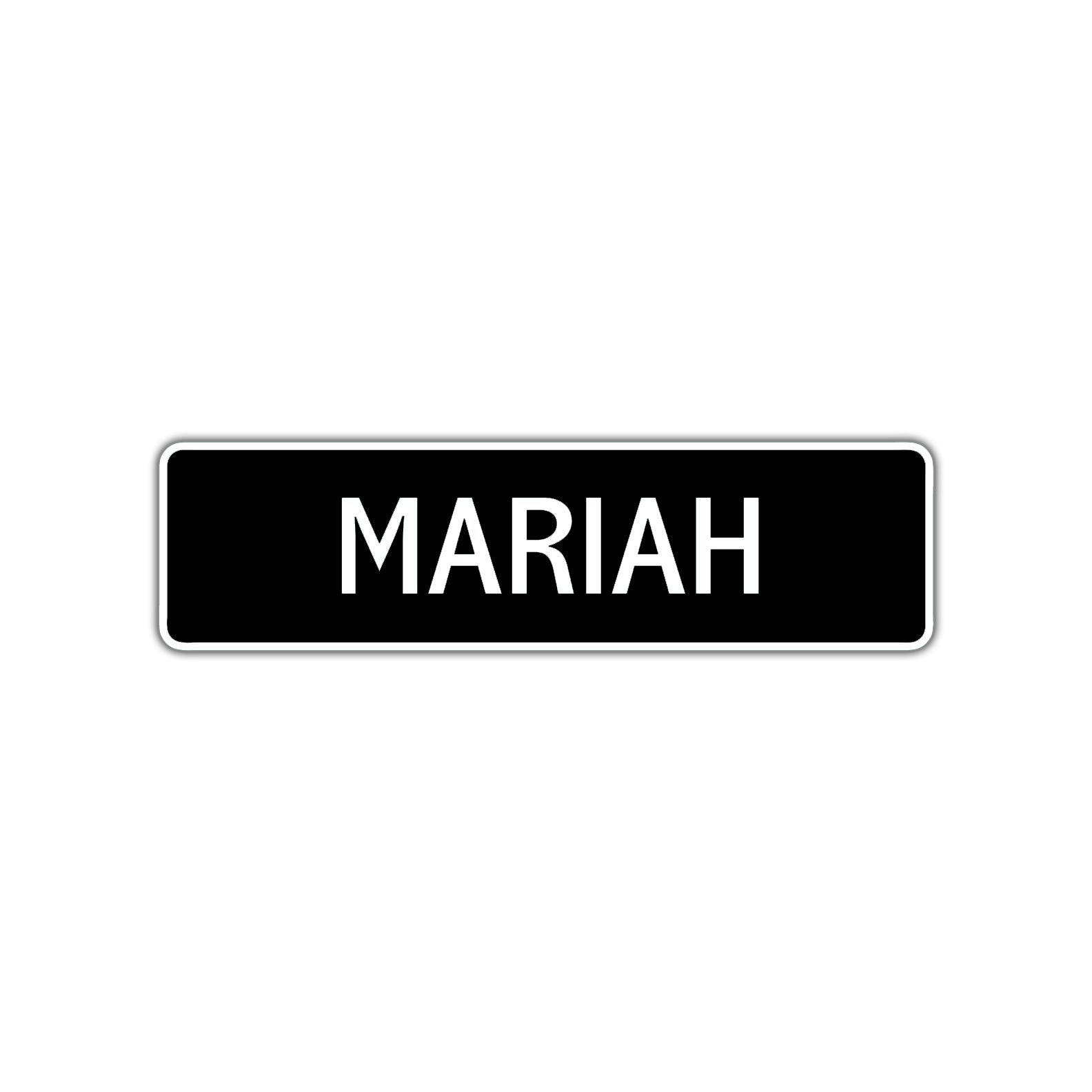 Mariah Street Sign Children Name Room Plate