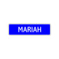 Mariah Street Sign Children Name Room Plate