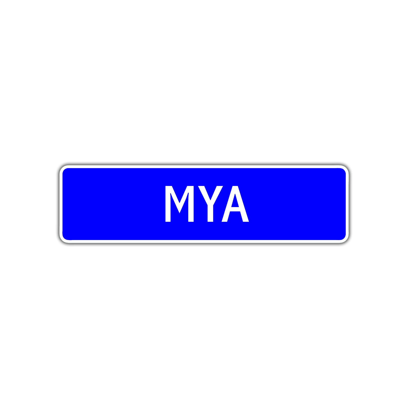 Mya Street Sign Children Name Room Plate