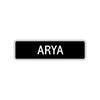 Arya Street Sign Children Name Room Plate