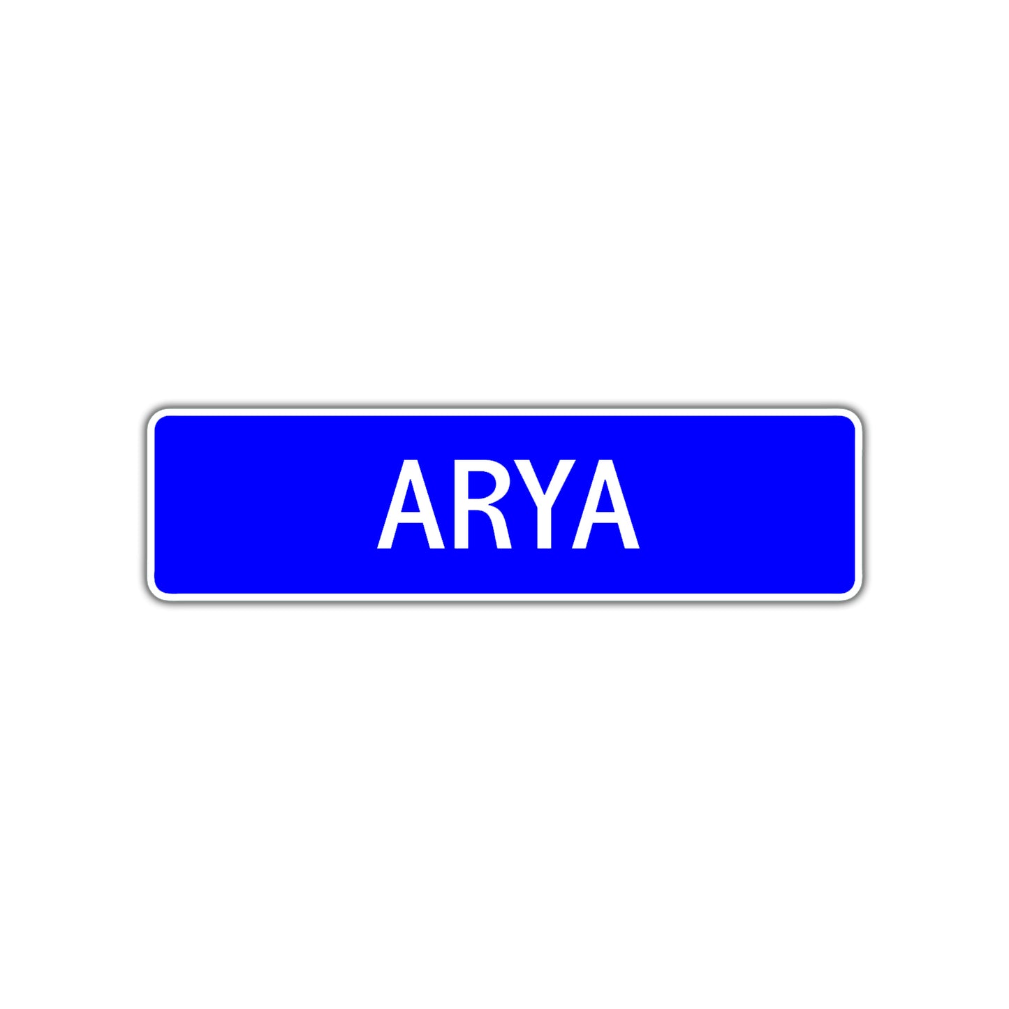 Arya Street Sign Children Name Room Plate