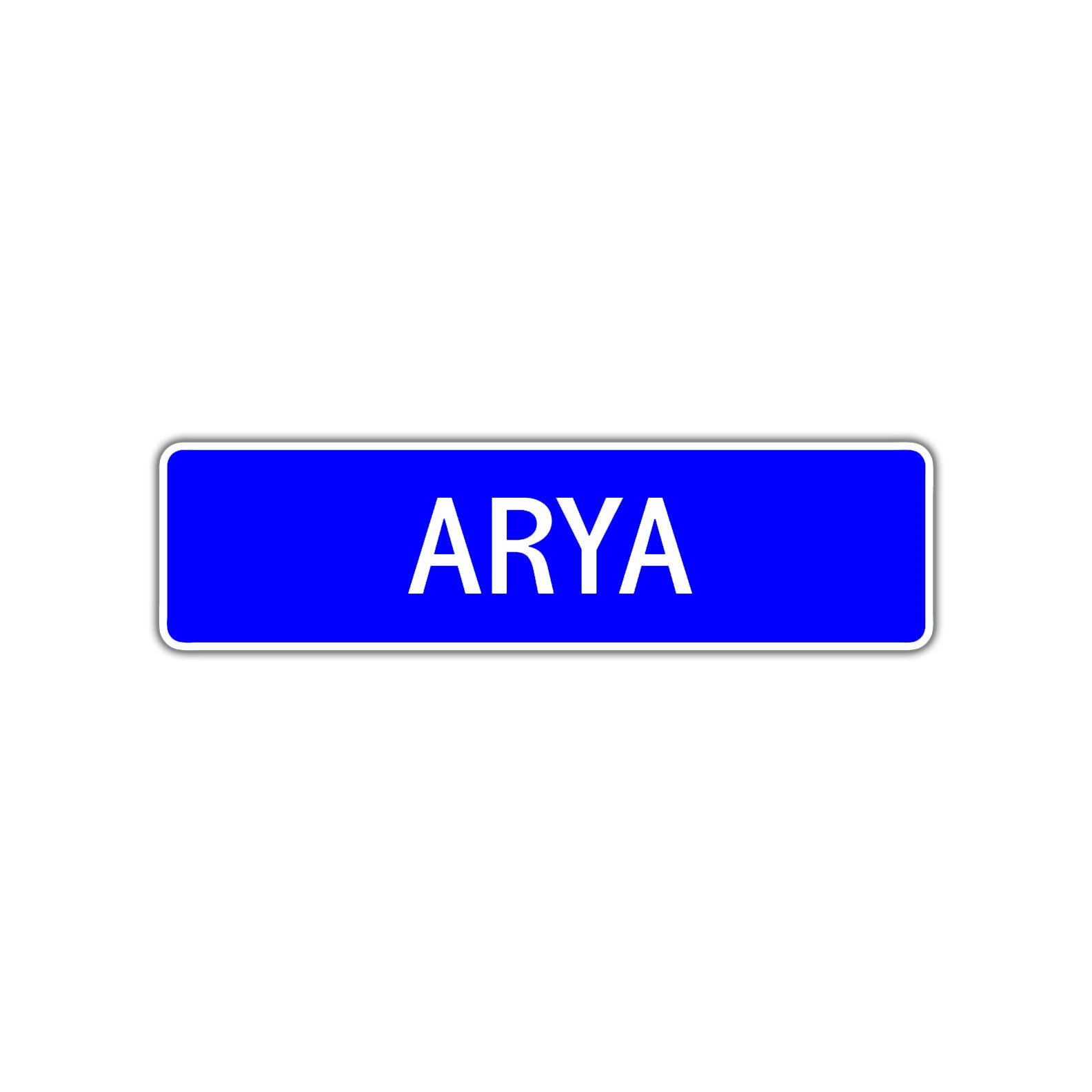 Arya Street Sign Children Name Room Plate