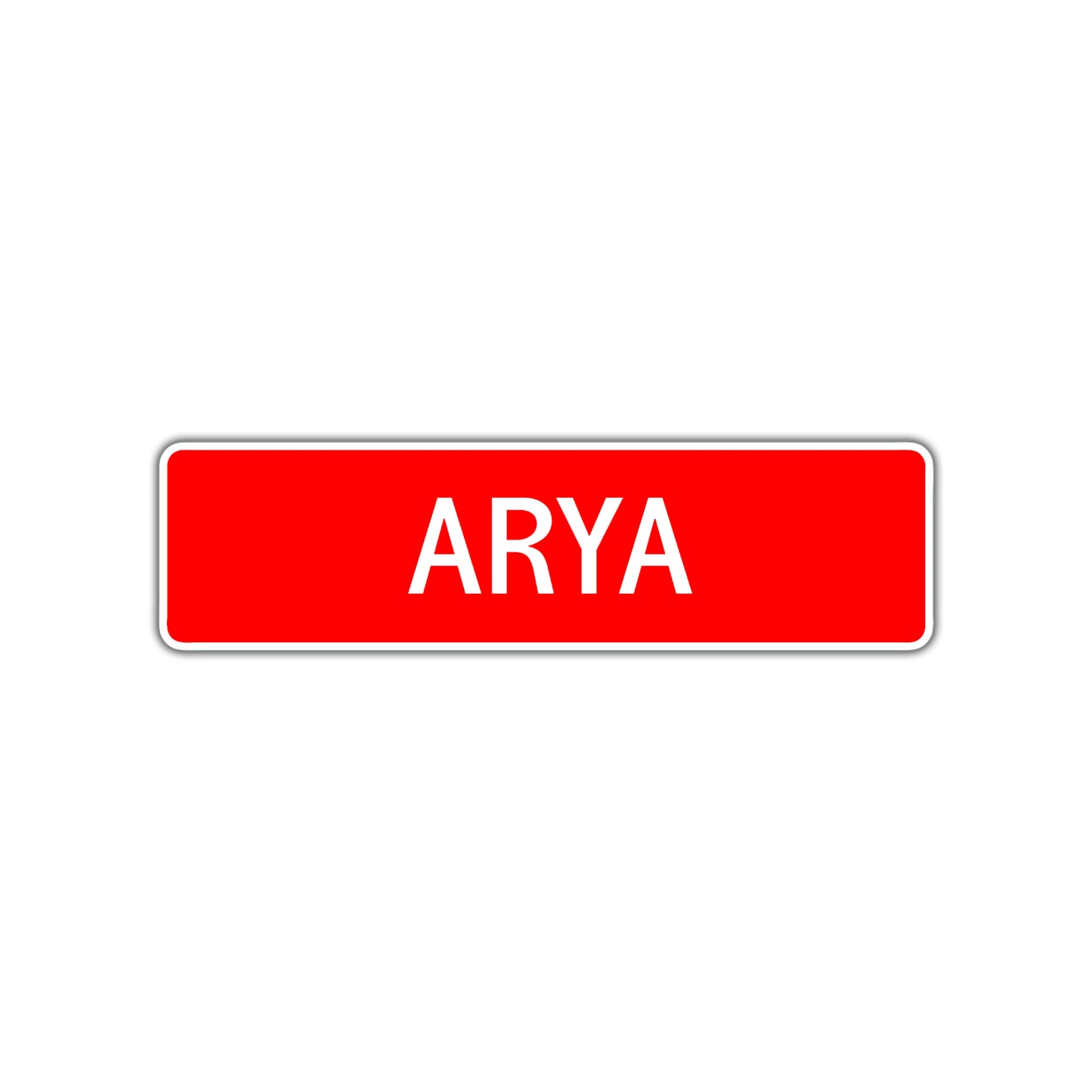 Arya Street Sign Children Name Room Plate