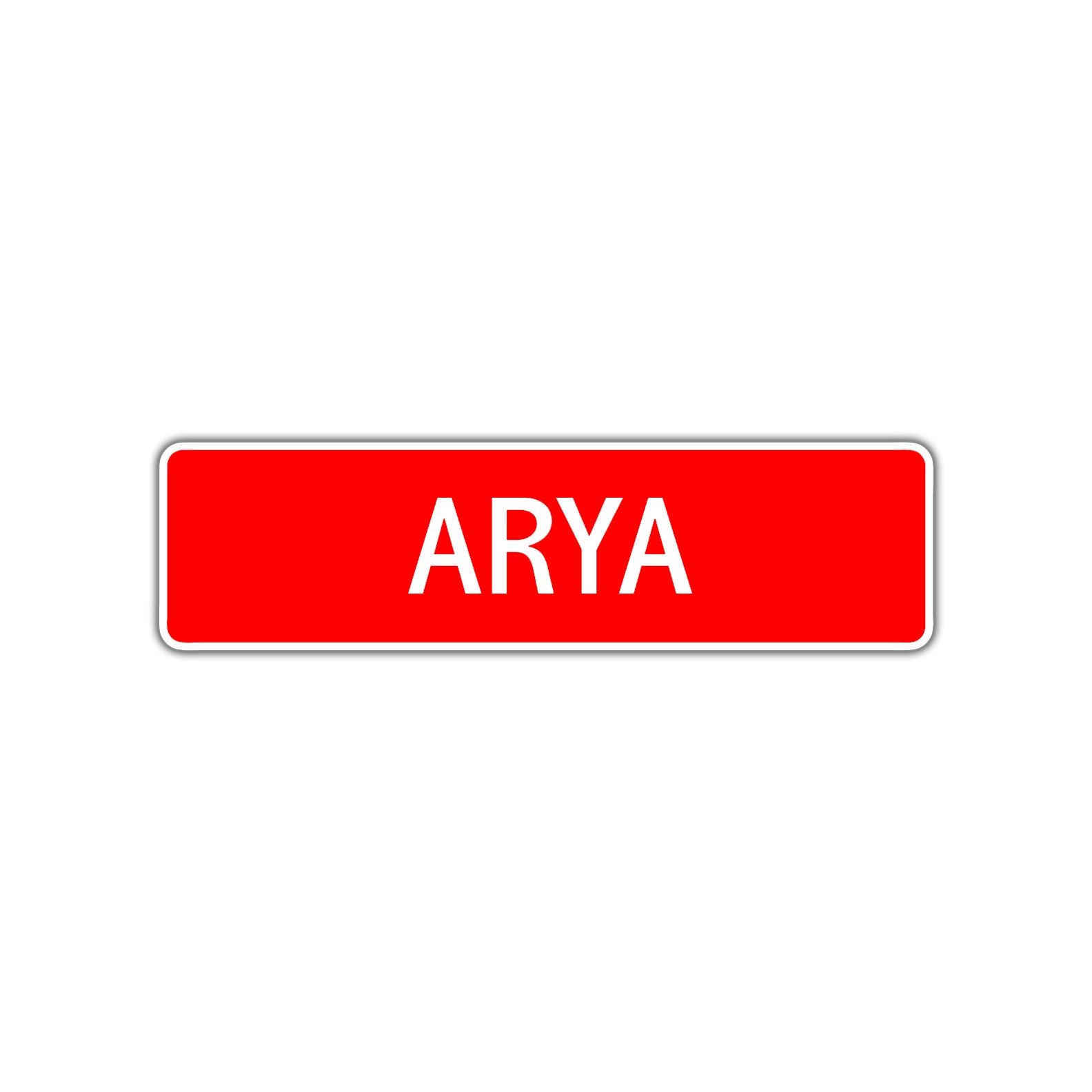 Arya Street Sign Children Name Room Plate