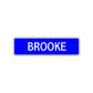 Brooke Street Sign Children Name Room Plate