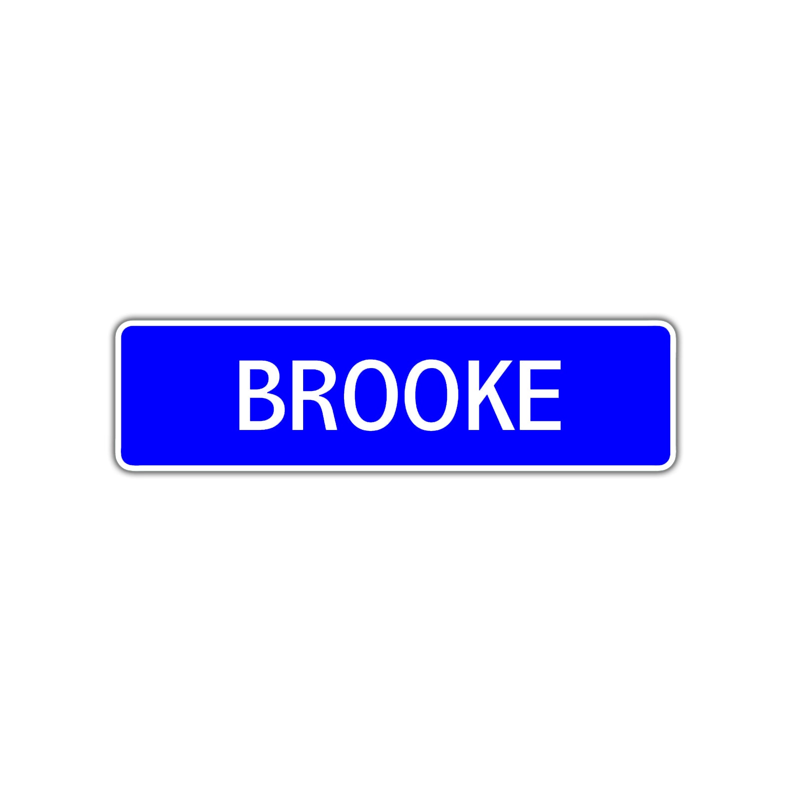 Brooke Street Sign Children Name Room Plate