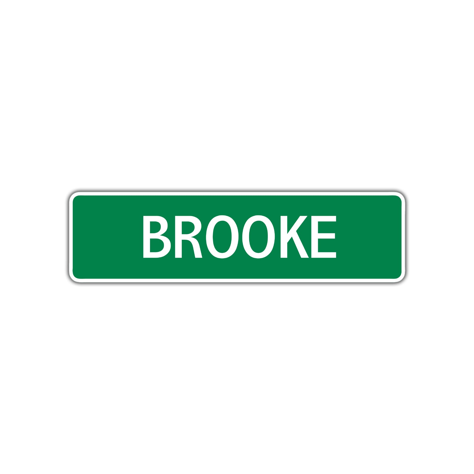 Brooke Street Sign Children Name Room Plate