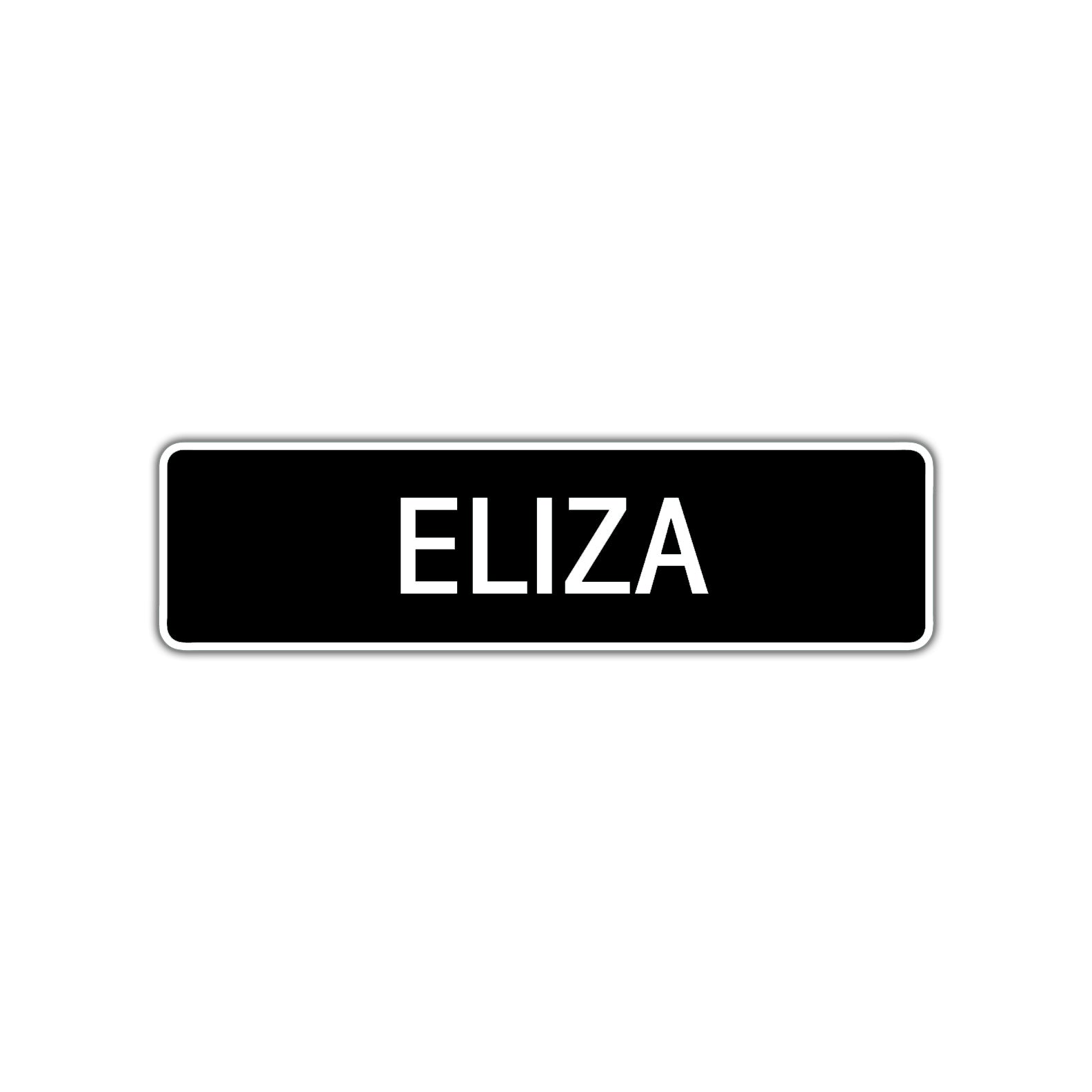 Eliza Street Sign Children Name Room Plate