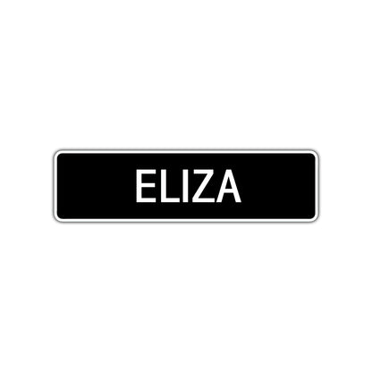 Eliza Street Sign Children Name Room Plate