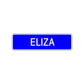Eliza Street Sign Children Name Room Plate