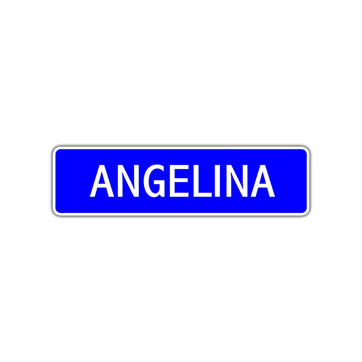 Angelina Street Sign Children Name Room Plate