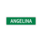 Angelina Street Sign Children Name Room Plate