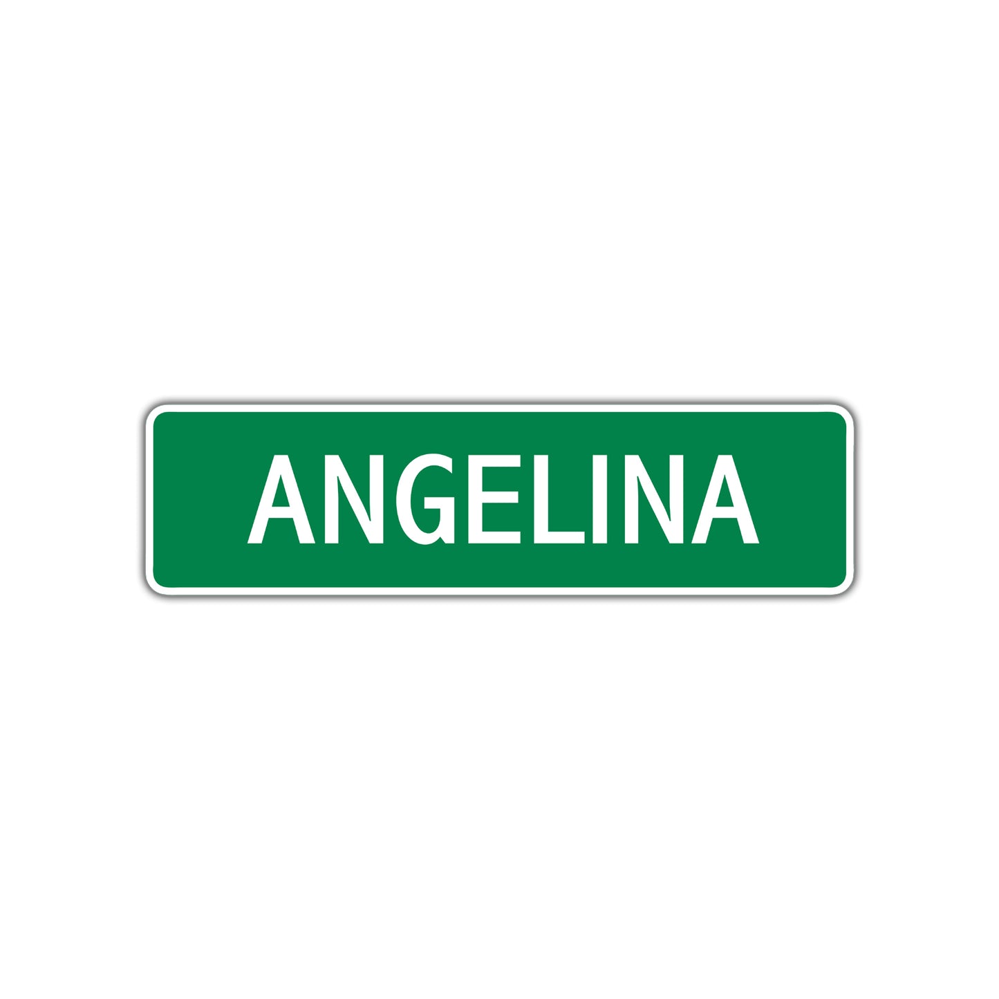 Angelina Street Sign Children Name Room Plate