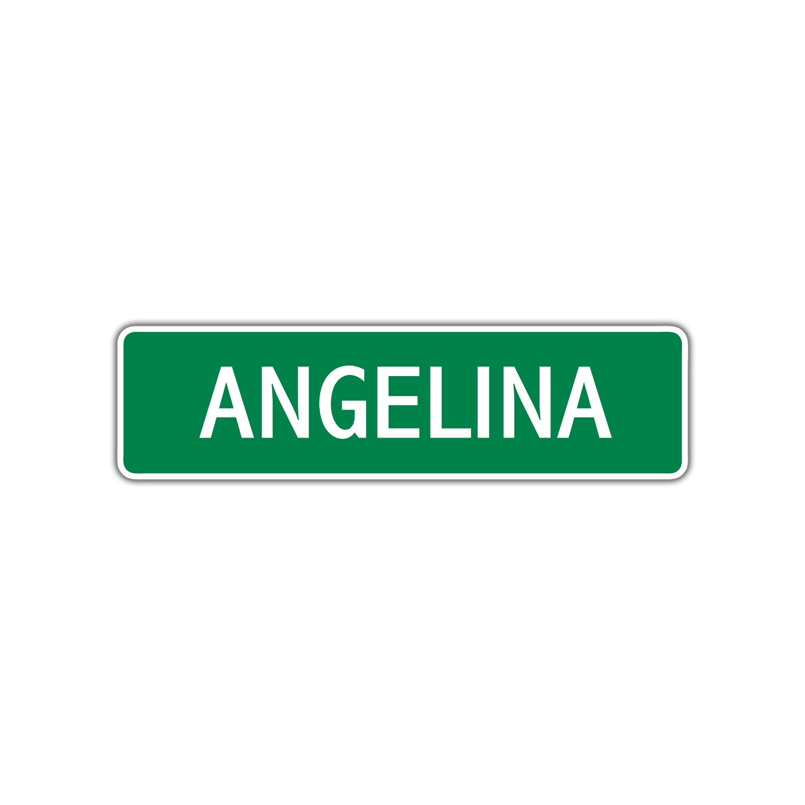 Angelina Street Sign Children Name Room Plate