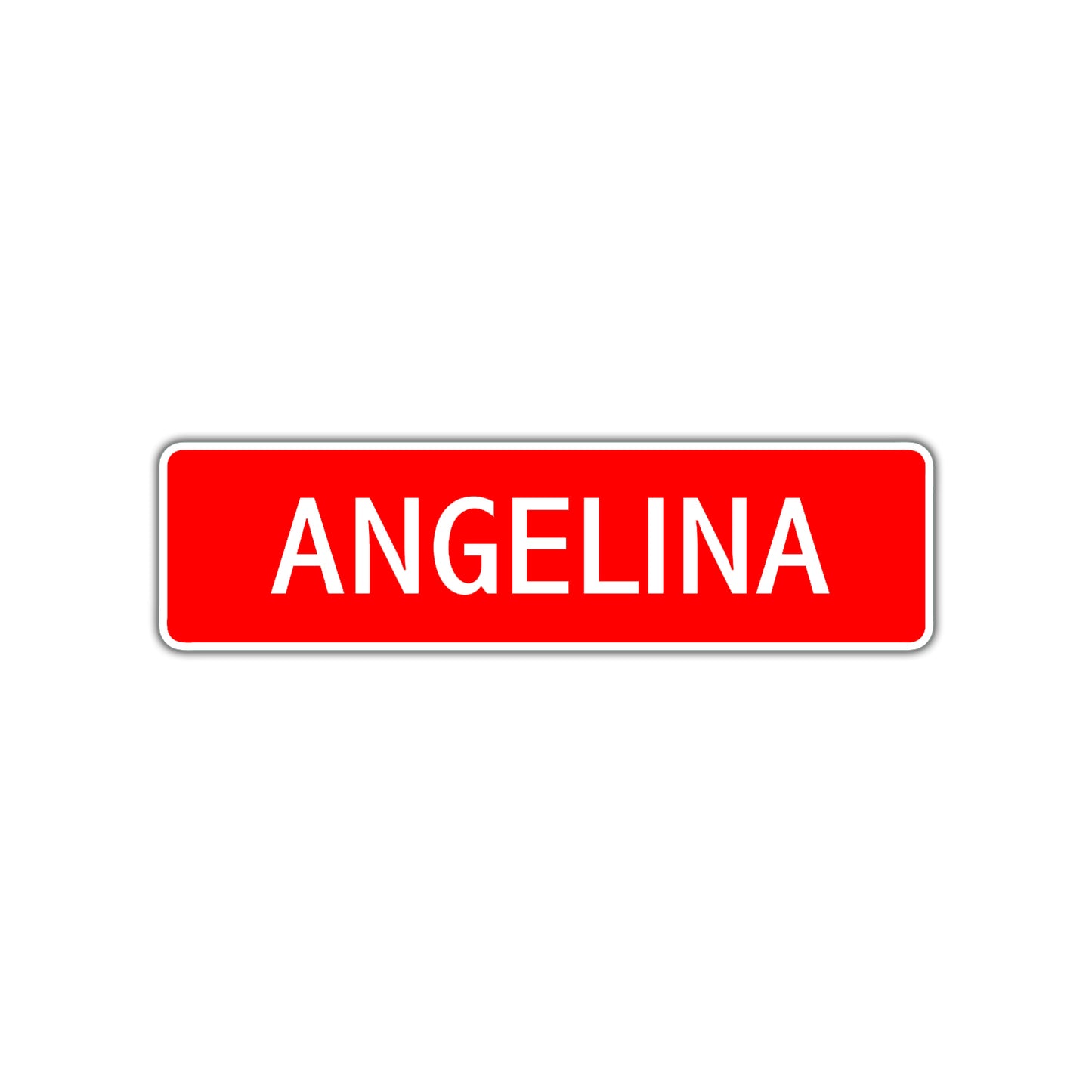 Angelina Street Sign Children Name Room Plate