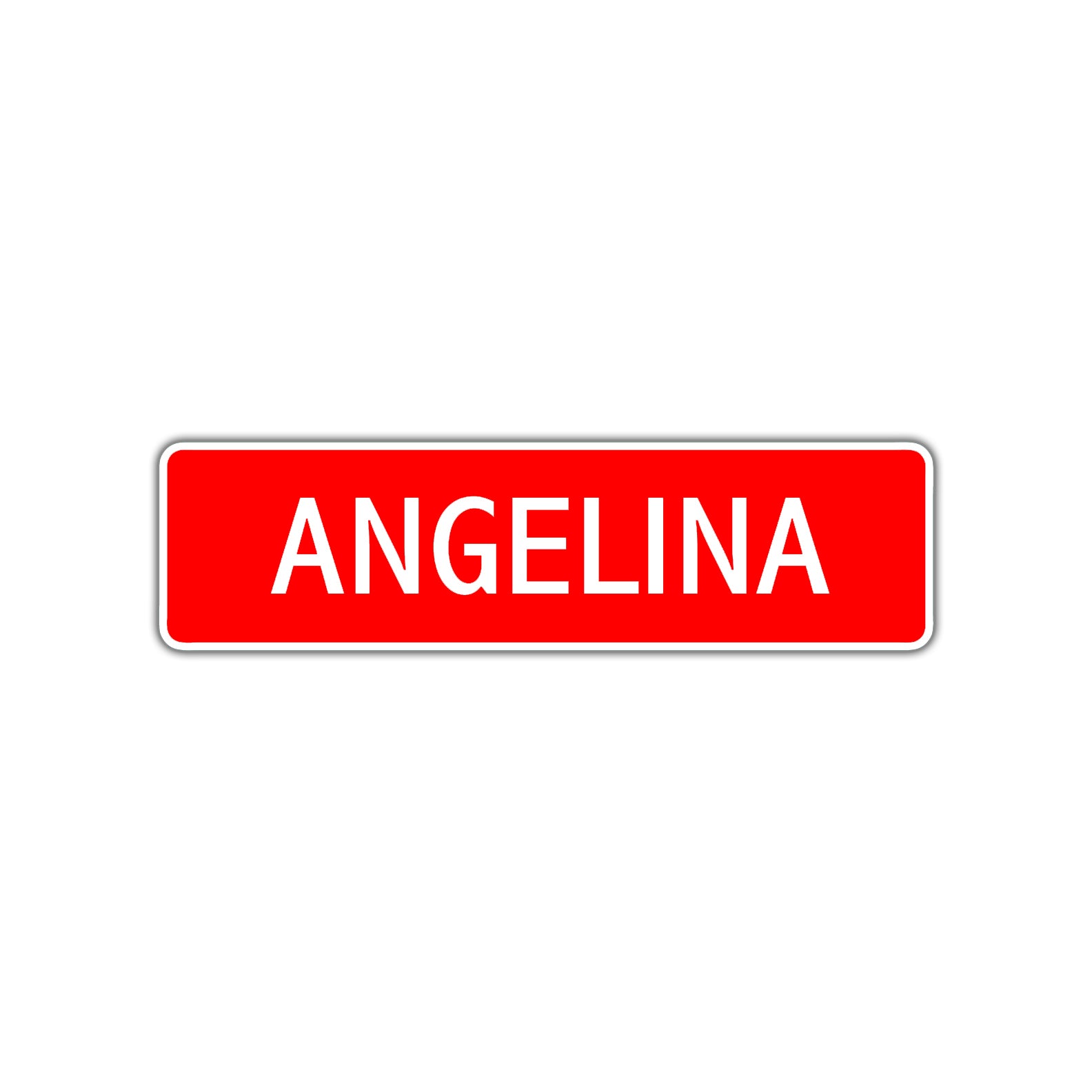 Angelina Street Sign Children Name Room Plate