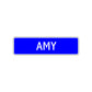 Amy Street Sign Children Name Room Plate