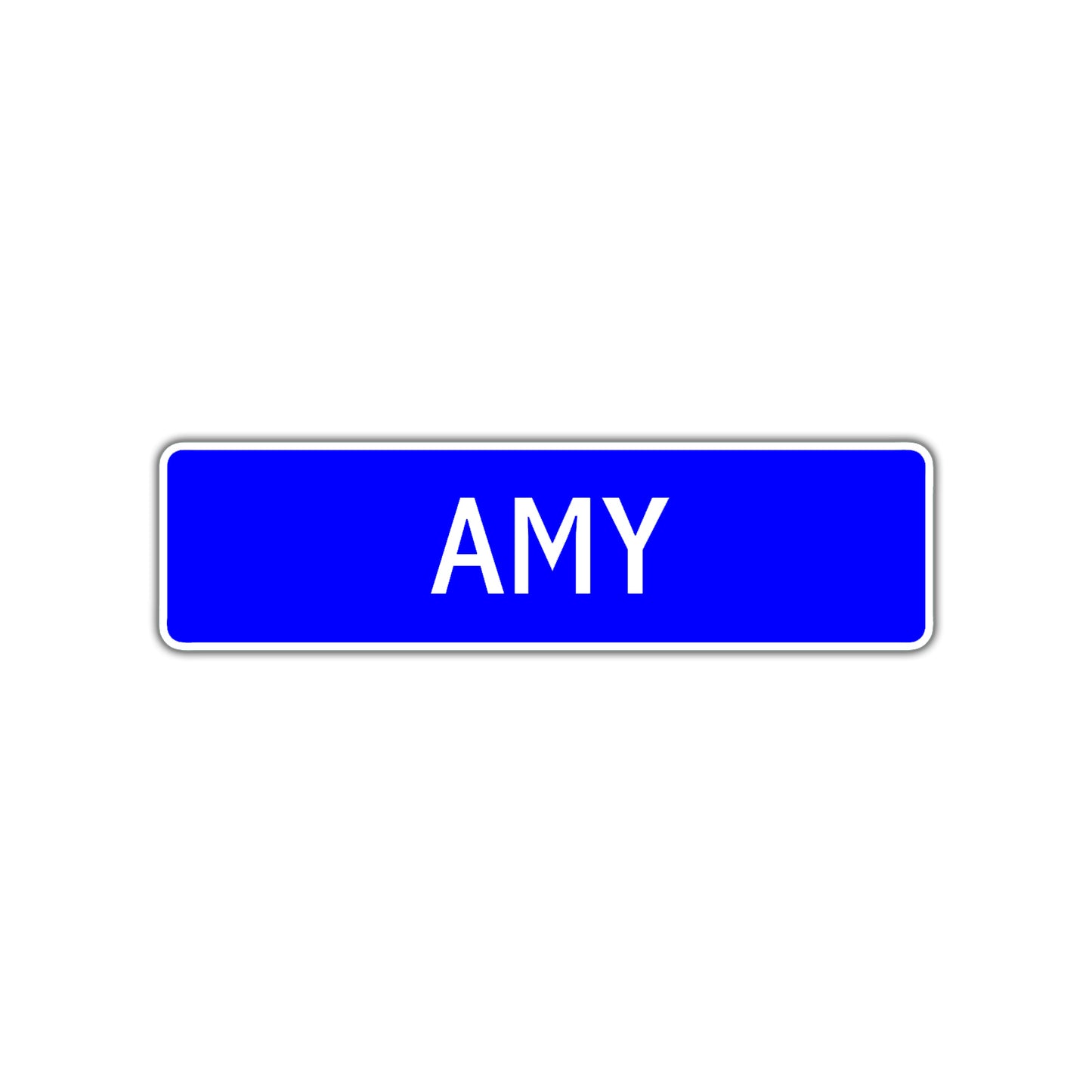 Amy Street Sign Children Name Room Plate