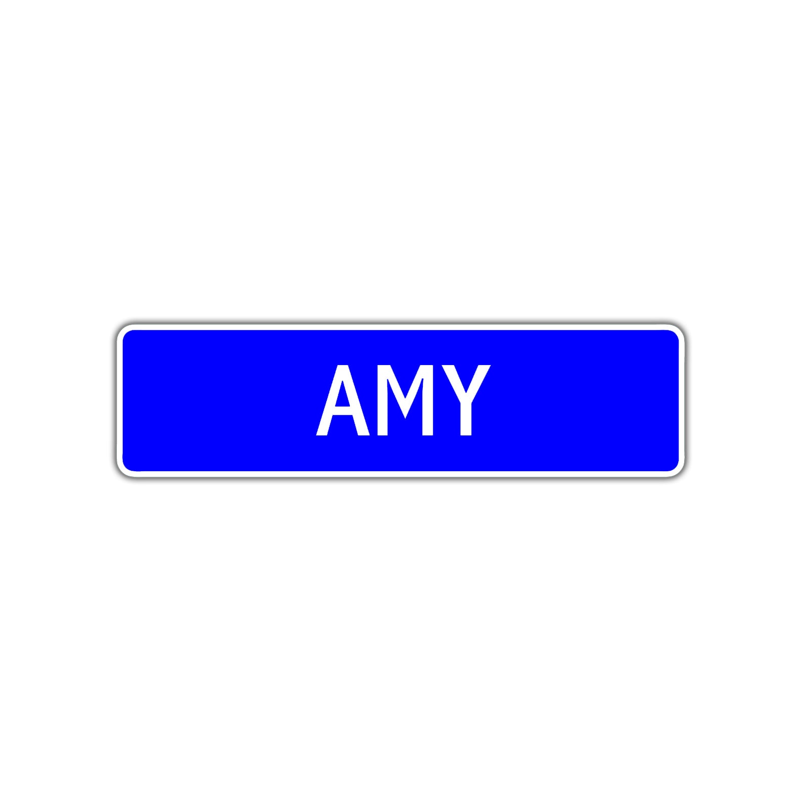 Amy Street Sign Children Name Room Plate