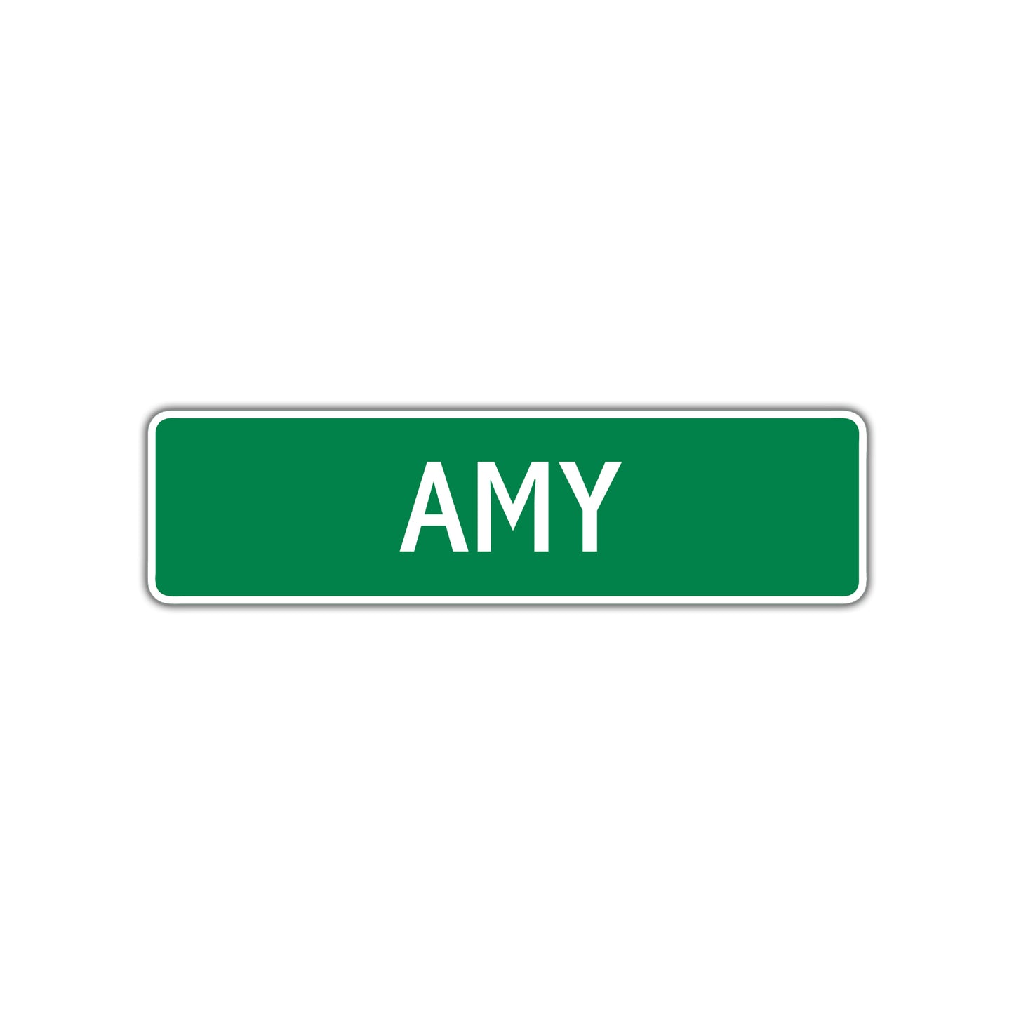 Amy Street Sign Children Name Room Plate