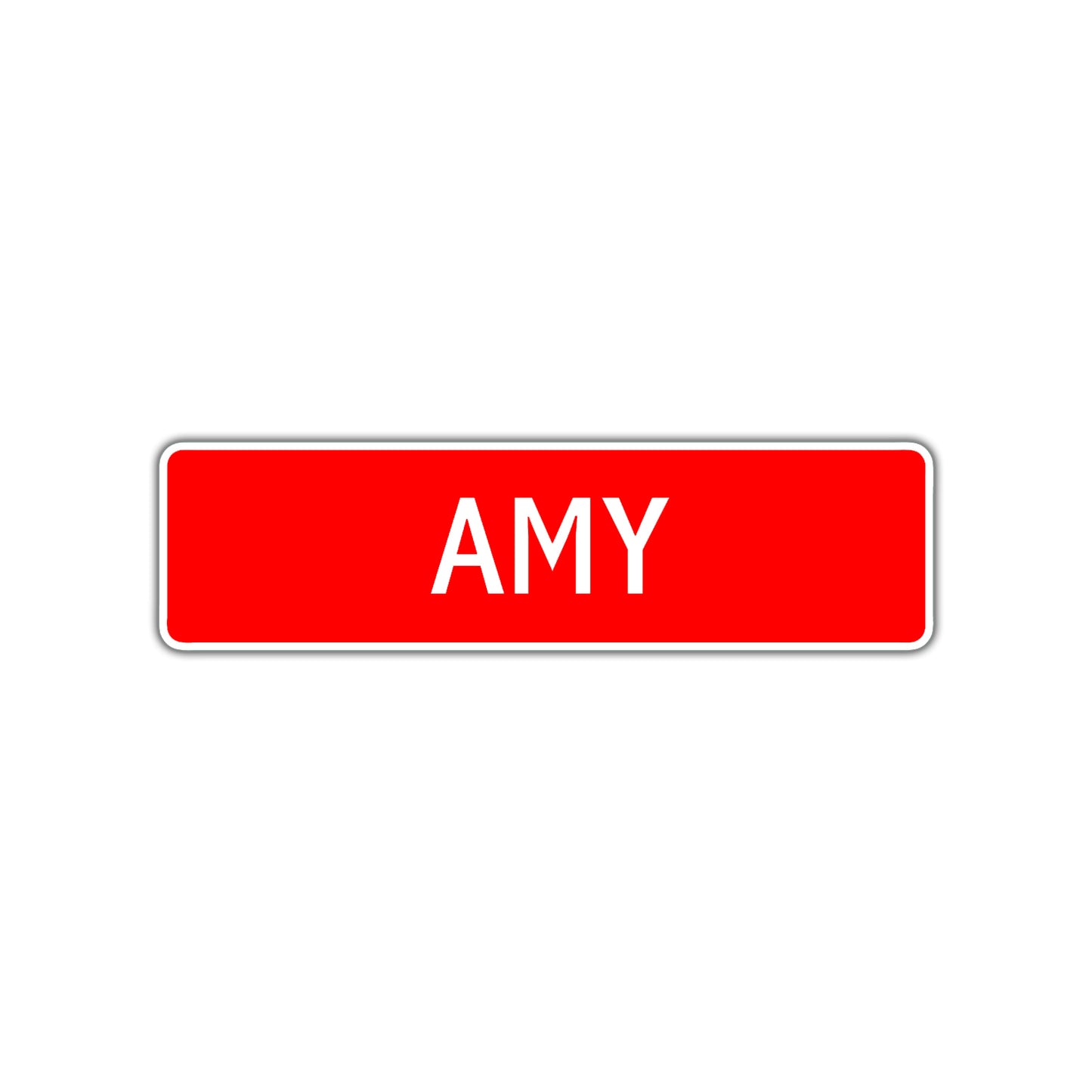 Amy Street Sign Children Name Room Plate