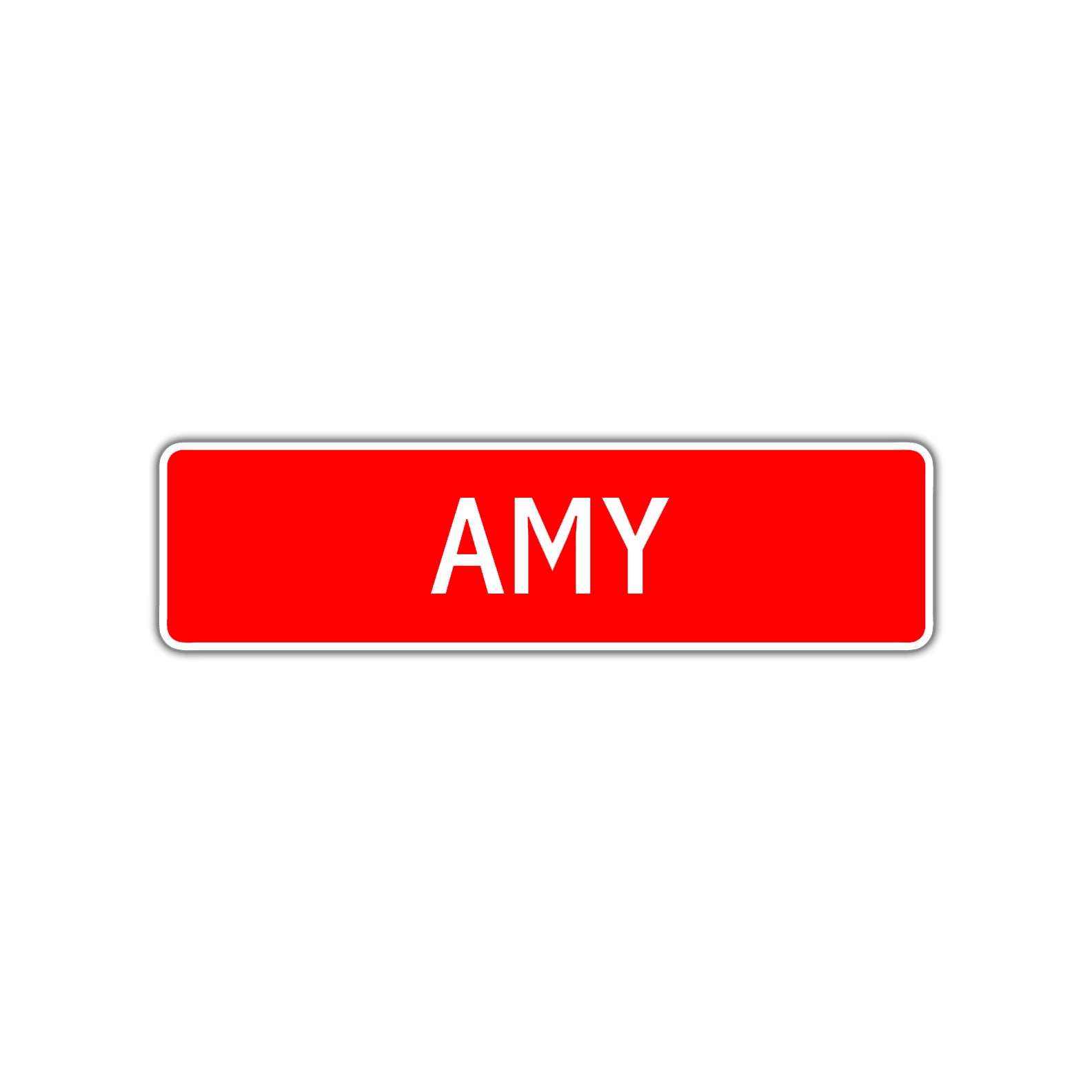 Amy Street Sign Children Name Room Plate
