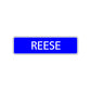 Reese Street Sign Children Name Room Plate