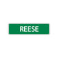 Reese Street Sign Children Name Room Plate