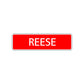 Reese Street Sign Children Name Room Plate