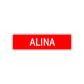 Alina Street Sign Children Name Room Plate