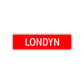 Londyn Street Sign Children Name Room Plate