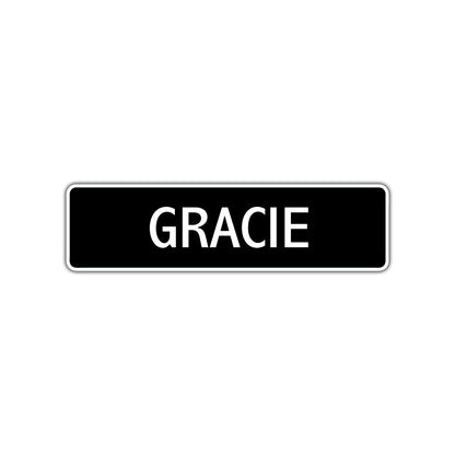 Gracie Street Sign Children Name Room Plate
